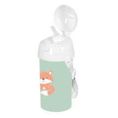 Bouteille Safta Zorrito 500 ml verte à paille intégrée