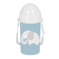 Bouteille Safta Elephant 500 ml bleue avec paille intégrée Bouteille Safta Elephant 500 ml bleue avec paille intégrée