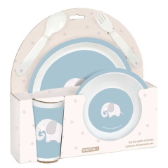 service de table enfant bleu