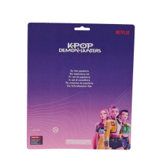 Safta K-Pop Demon Hunters Pack scolaire 2 crayons règle gomme multicolore