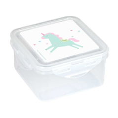 Boîte à lunch licorne transparente