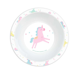 Service de table enfant licorne bleu