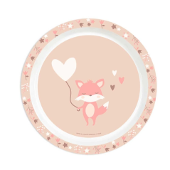 Service de table enfant Safta Flores rose pastel