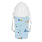 Bouteille Safta Gruas 500 ml bleu clair avec paille intégrée Bouteille Safta Gruas 500 ml bleu clair avec paille intégrée