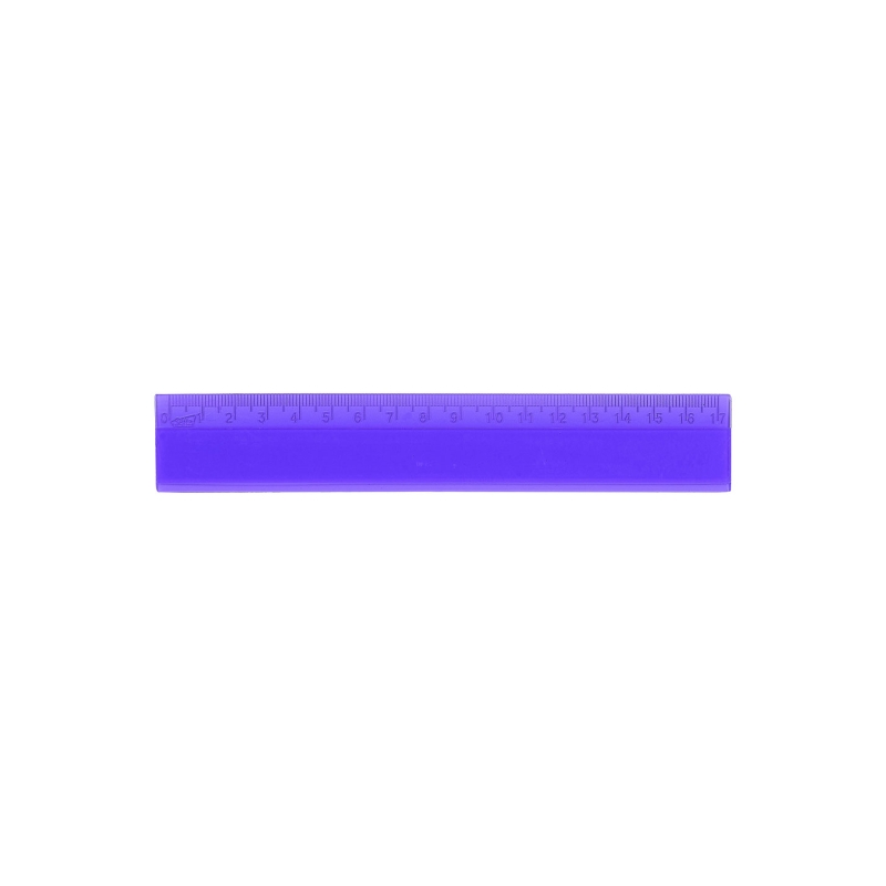 Règle plastique transparente 17 cm, couleurs assorties
