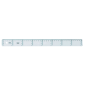 Règle graduée 40 cm transparente Safta