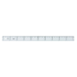 Règle plastique transparente graduée 50 cm Safta Cristal
