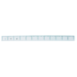 Règle plastique graduée 60 cm Safta transparente Règle plastique graduée 60 cm Safta transparente