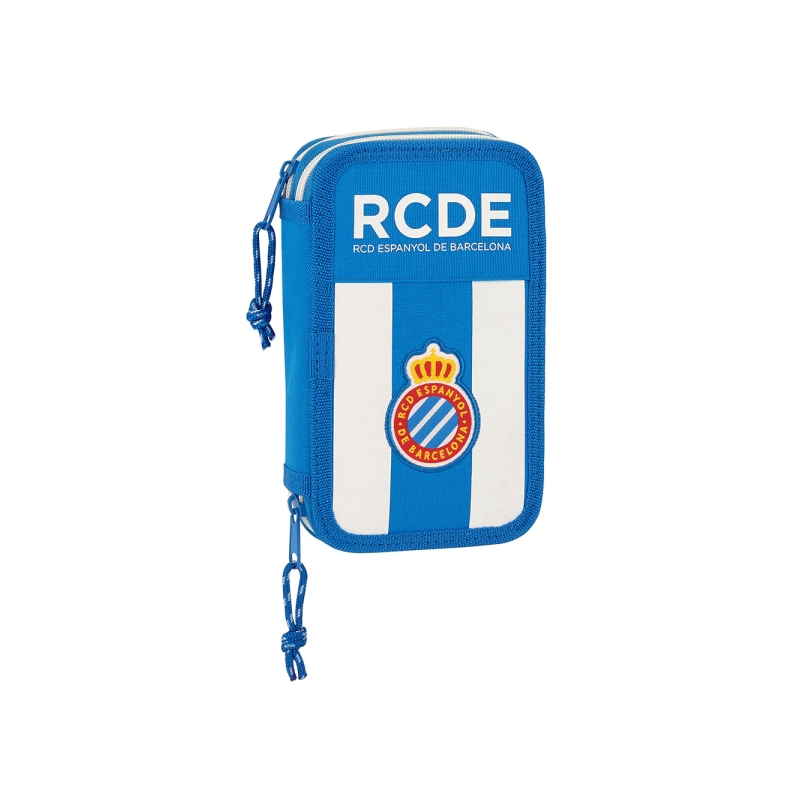 Trousse RCD Espanyol 2 compartiments bleu blanc