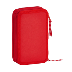 Trousse Sporting Gijón 2 compartiments rouge 28 pièces