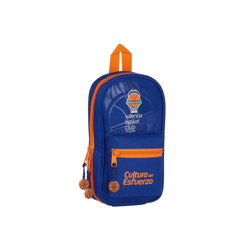 Trousse à crayons Safta Valencia Basket 33 pièces bleu foncé
