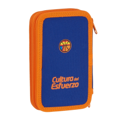 Trousse Safta Valencia Basket 2 compartiments bleu foncé