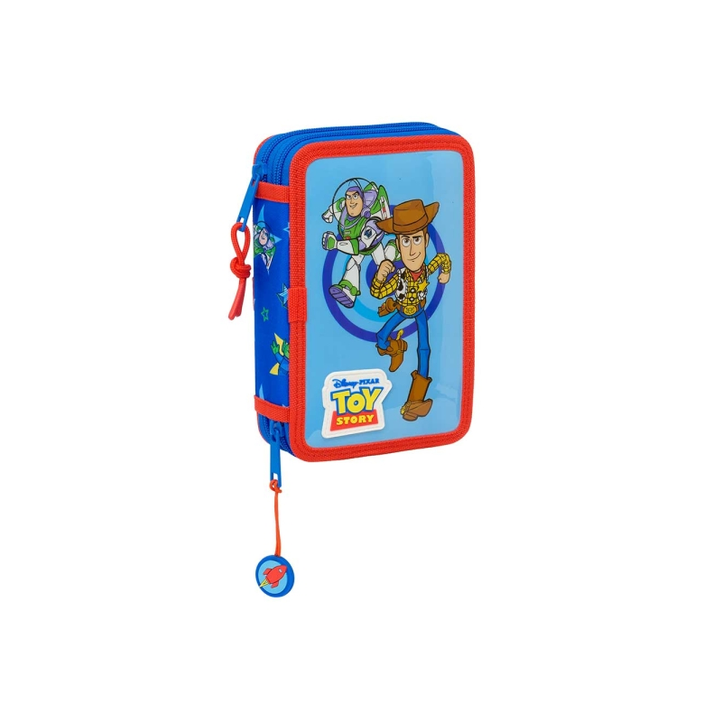 Trousse Toy Story 2 bleue à plusieurs compartiments