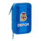 Trousse 2 niveaux Safta Real Deportivo bleue, 28 pièces Trousse 2 niveaux Safta Real Deportivo bleue, 28 pièces