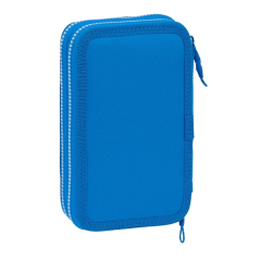 Trousse 2 niveaux Safta Real Deportivo bleue, 28 pièces