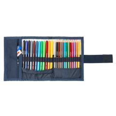 Trousse enroulable bleu marine