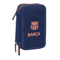 Trousse bleu marine trois compartiments
