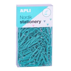 Apli Clips Nordik Pastel - 28mm - 140 Clips par Boîte - 12 Boîtes (3 Couleurs) - Eurohole pour Accrocher - Rose, Lilas, Bleu et