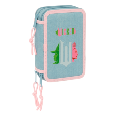 Trousse turquoise Safta triple compartiments
