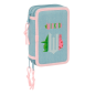 Trousse Wicked Safta 3 compartiments turquoise 37 pièces Trousse Wicked Safta 3 compartiments turquoise 37 pièces