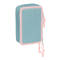 Trousse Wicked Safta 3 compartiments turquoise 37 pièces Trousse Wicked Safta 3 compartiments turquoise 37 pièces