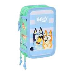 Trousse bleue trois compartiments