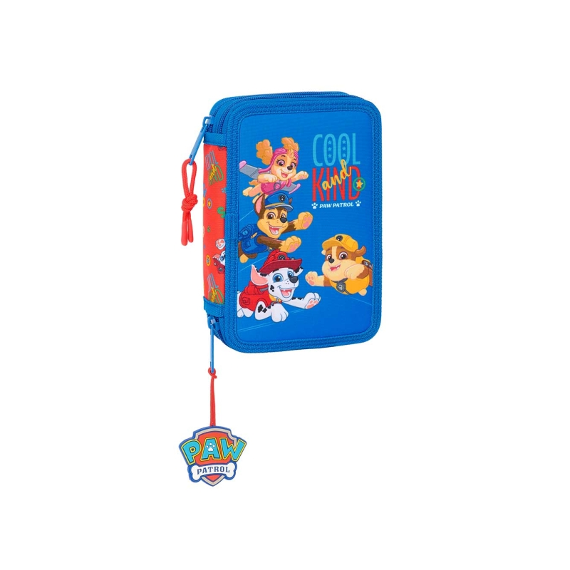 Trousse Pat' Patrouille 2 compartiments bleue 29 pièces Trousse Pat' Patrouille 2 compartiments bleue 29 pièces