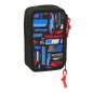 Trousse Hot Wheels 3 compartiments bleue 37 pièces