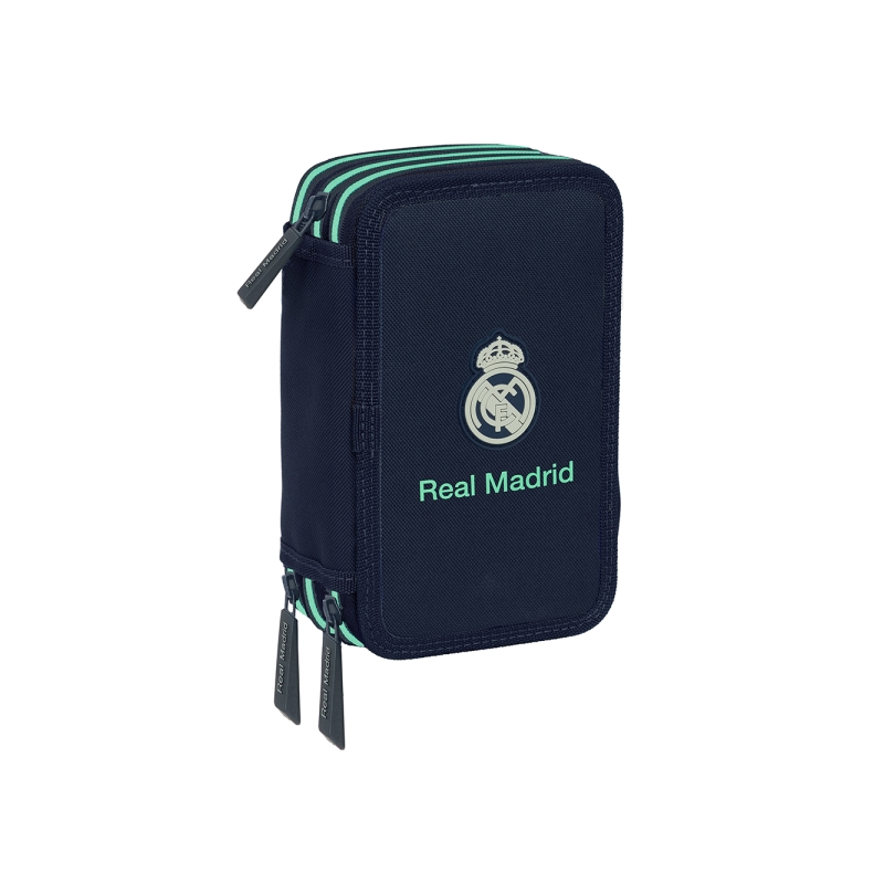 Trousse 3 compartiments Real Madrid bleu marine