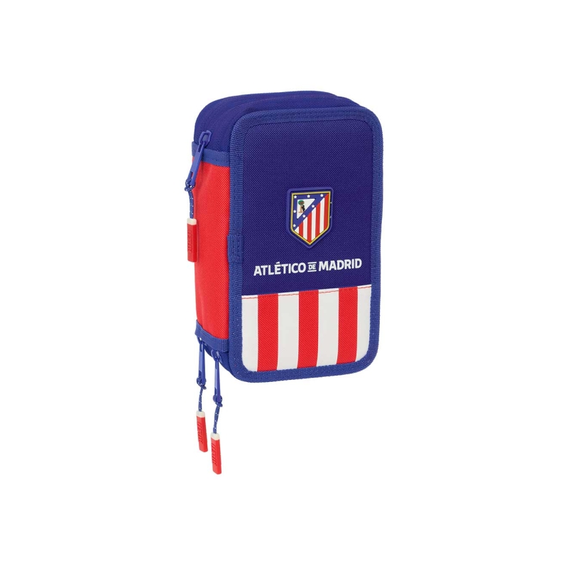 Trousse Atlético de Madrid 3 compartiments bleu marine