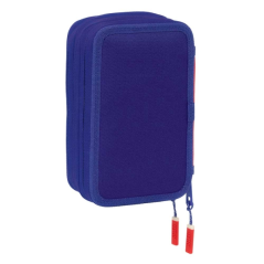 Trousse Atlético de Madrid 3 compartiments bleu marine