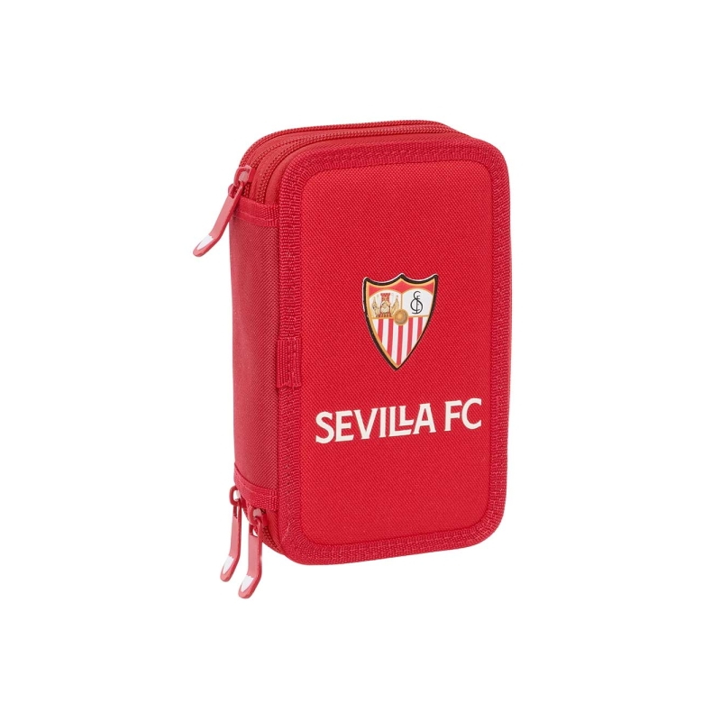 Trousse FC Séville 3 compartiments rouge
