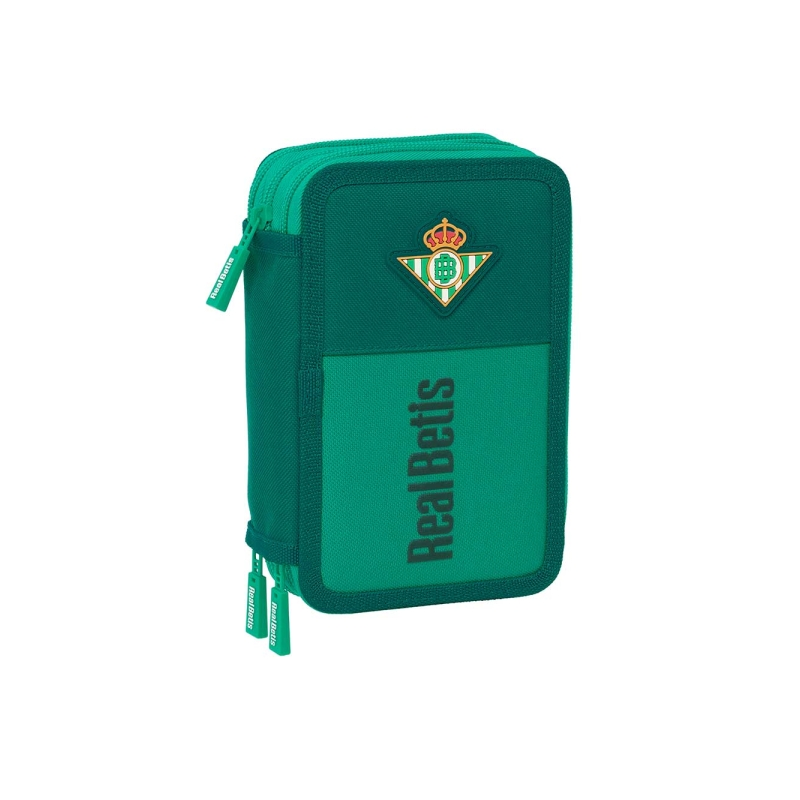 Trousse 3 compartiments Real Betis verte 37 pièces
