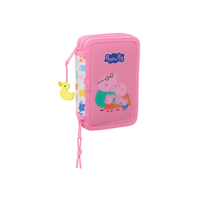 Trousse à crayons Peppa Pig 2 compartiments rose Trousse à crayons Peppa Pig 2 compartiments rose