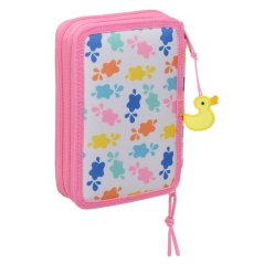 Trousse à crayons Peppa Pig 2 compartiments rose