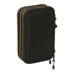 Plumier 3 étages 37 pièces noir bleu