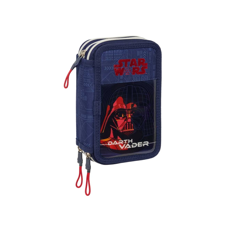 Plumier Star Wars 3 étages bleu marine