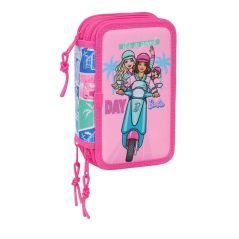 Trousse Barbie rose à trois compartiments