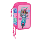 Trousse Barbie Safta 3 compartiments rose Trousse Barbie Safta 3 compartiments rose