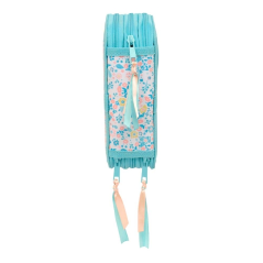 Trousse 3 compartiments bleu clair
