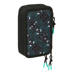 Plumier Minecraft 3 étages 37 pièces Noir