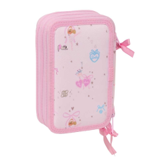 Plumier Barbie Ballet 3 étages 37 pièces rose