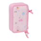 Plumier Barbie Ballet 3 étages 37 pièces rose