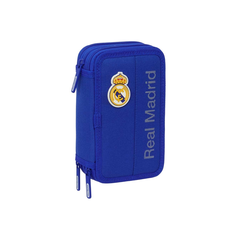 Trousse Real Madrid 3 compartiments 37 pièces bleue Trousse Real Madrid 3 compartiments 37 pièces bleue
