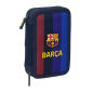 Plumier FC Barcelona 2 étages bleu nuit 29 pièces