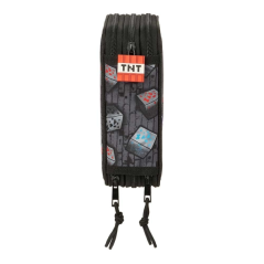 Plumier Minecraft graffiti gris