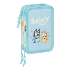 Trousse bleu pastel à étages