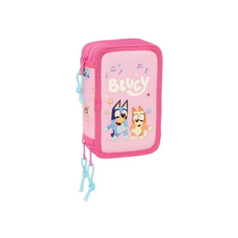 Plumier Bluey 3 étages 37 pièces rose Safta
