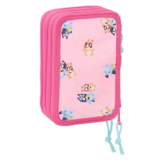 Plumier Bluey 3 étages 37 pièces rose Safta