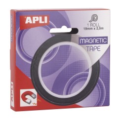 ✅ Apli Ruban Adhésif Magnétique 19mm x 25m - Facile à Couper - Adhérence Forte - Polyvalent et Réutilisable en stock
